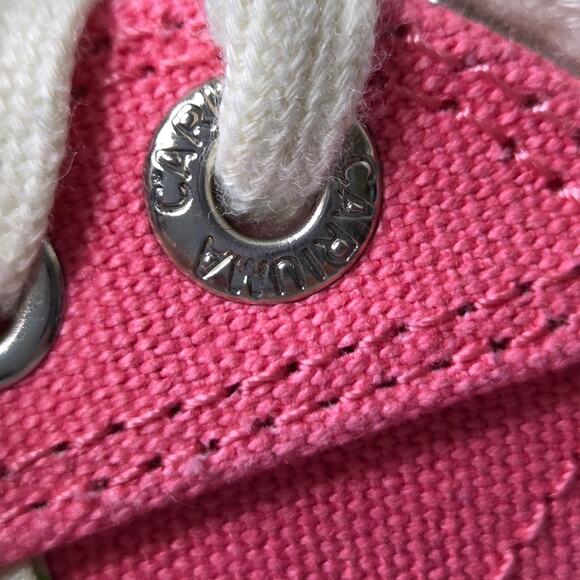 Cariuma OCA Pink Lemonade Canvas Sneaker Cap Toe Shoes SZ 8.5 Preppy - Picture 8 of 10